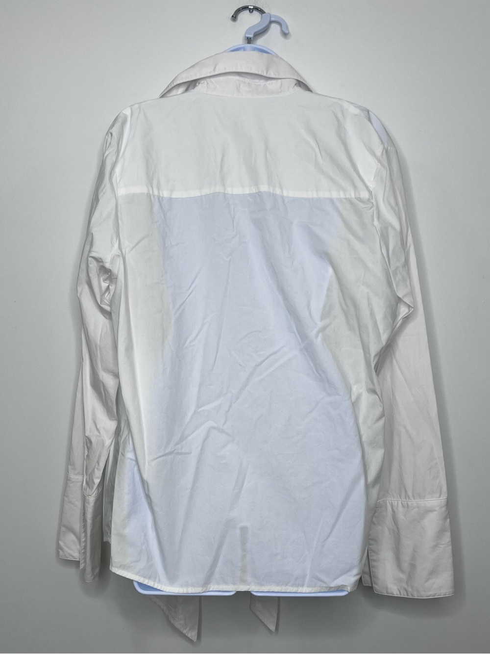 Fe Noel White Oversized Faux Button-Front Shirt - Picture 3 of 6